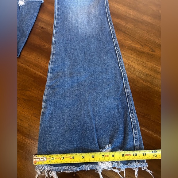 Flying Monkey High Rise Distressed Blue Jeans - Picture 6 of 8